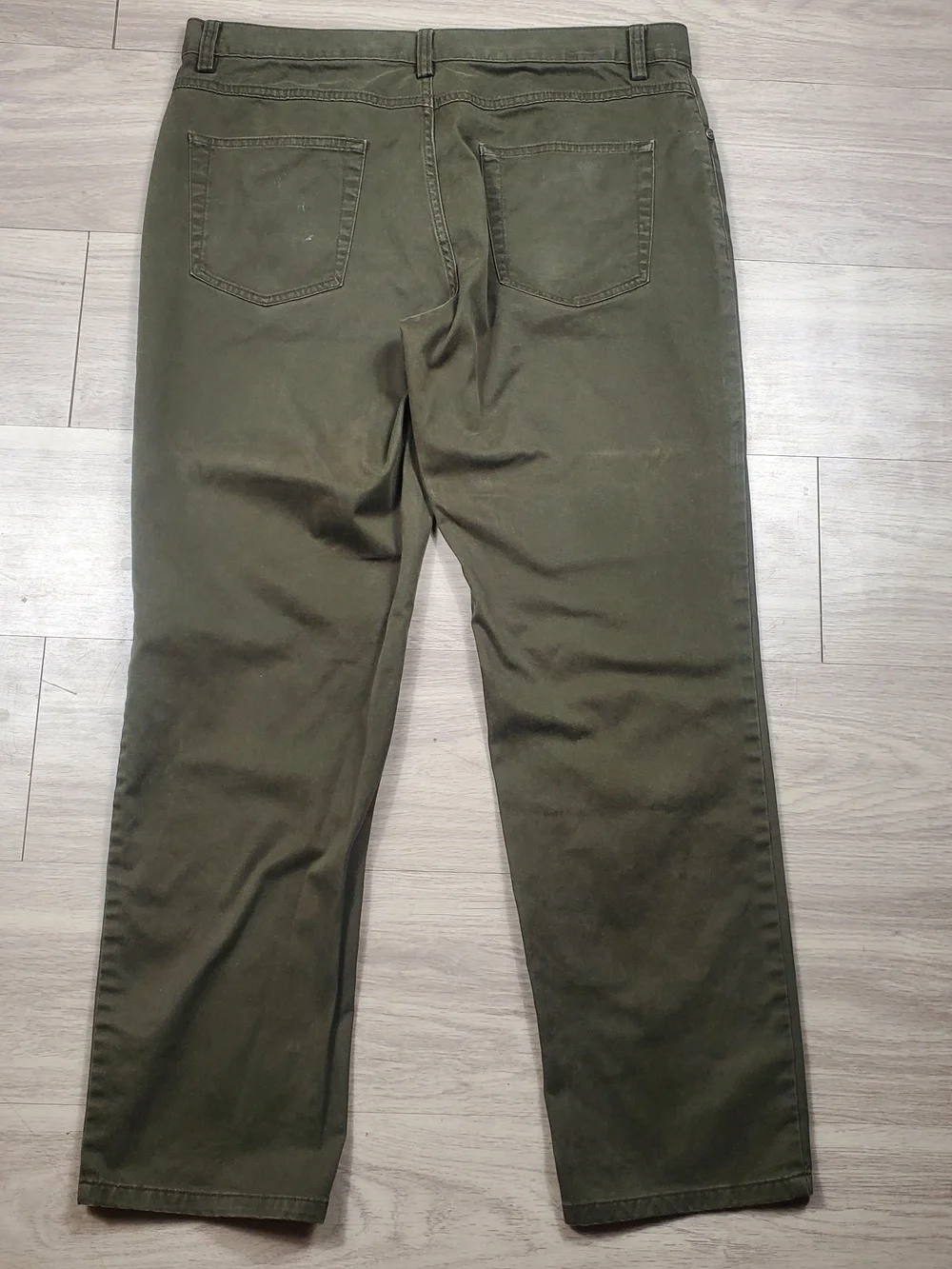 Brooks Brothers Mens 35x29 Olive Green Stretch Chino Pants